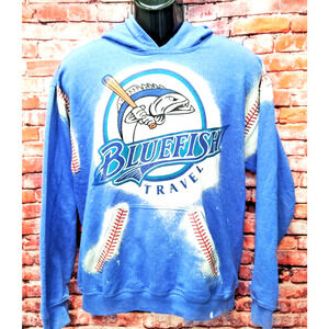 Bridgeport Bluefish Vintage SweatShirt Gildan Tag Size M Minor League Baseball